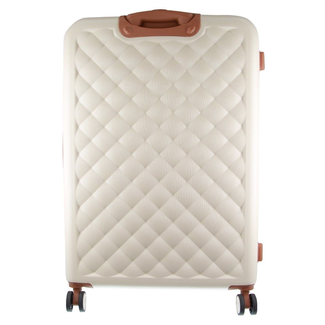 Hard Shell Cases Pierre Cardin Hard Shell 3-Piece Luggage Set Travel Białe | AVCUH-3746