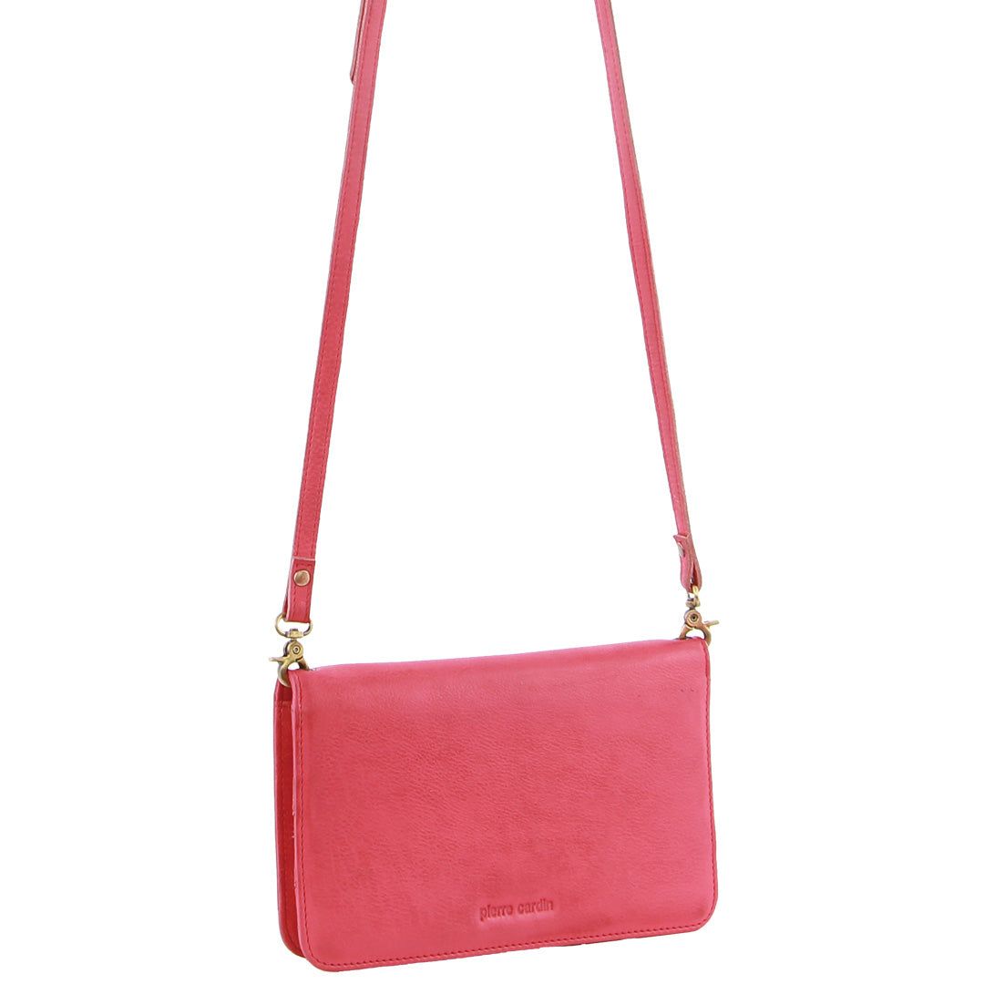 Kopertówka Pierre Cardin Genuine Leather Clutch Wallet Bag Damskie Różowe | TIVLO-6758