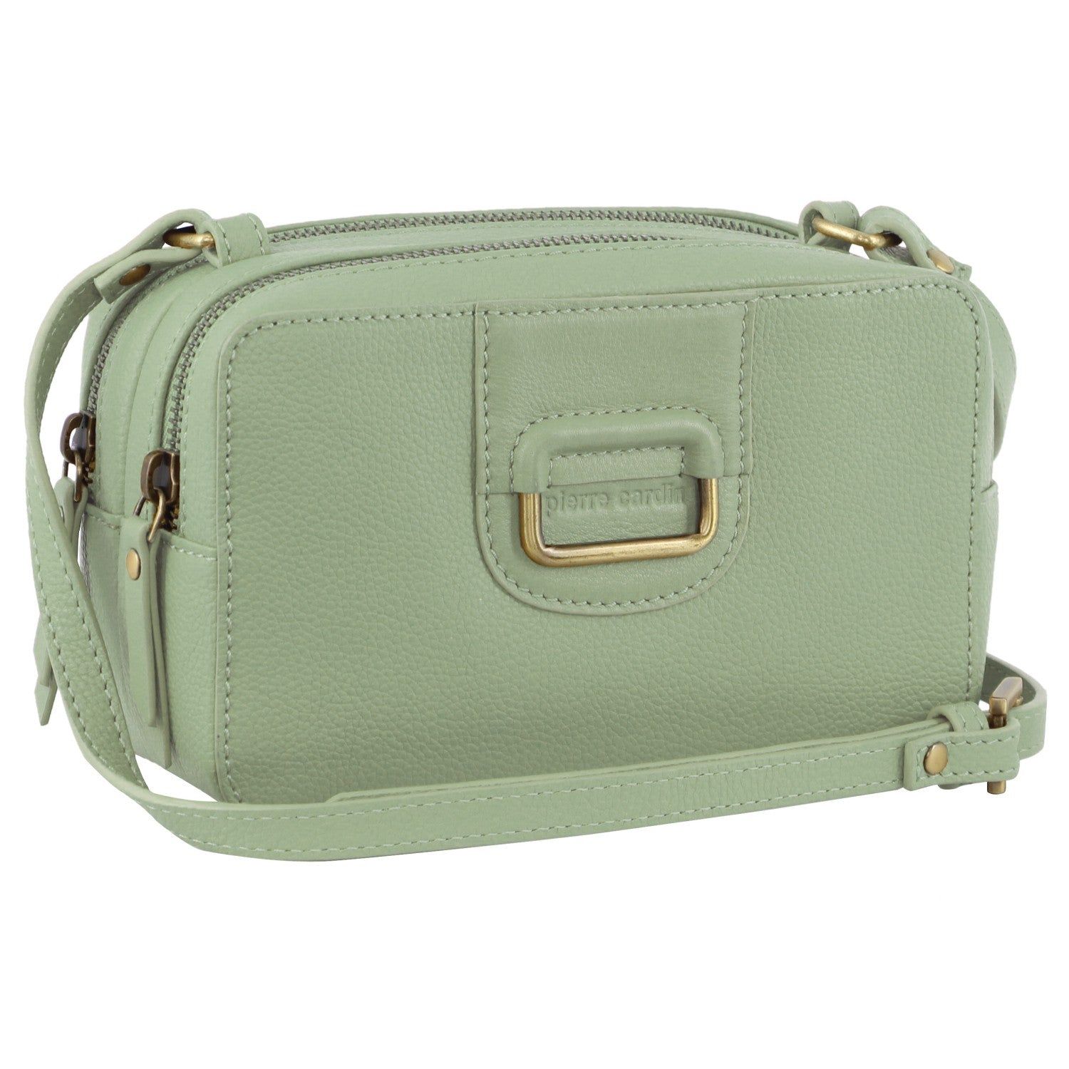 Kopertówka Pierre Cardin Leather Cross-Body Clutch Damskie Jade | EPZOQ-5739