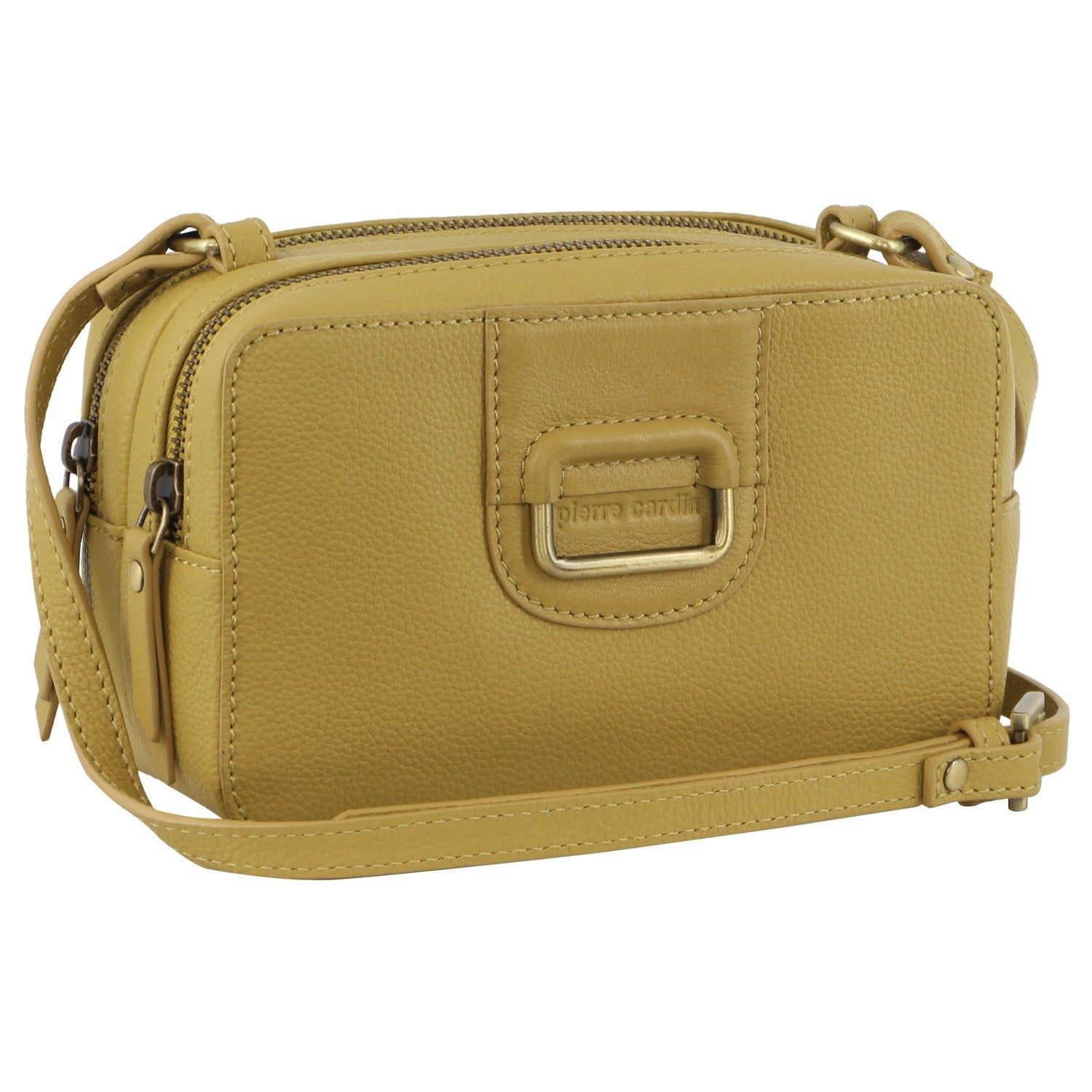 Kopertówka Pierre Cardin Leather Cross-Body Clutch Damskie Żółte | SWHDF-8527