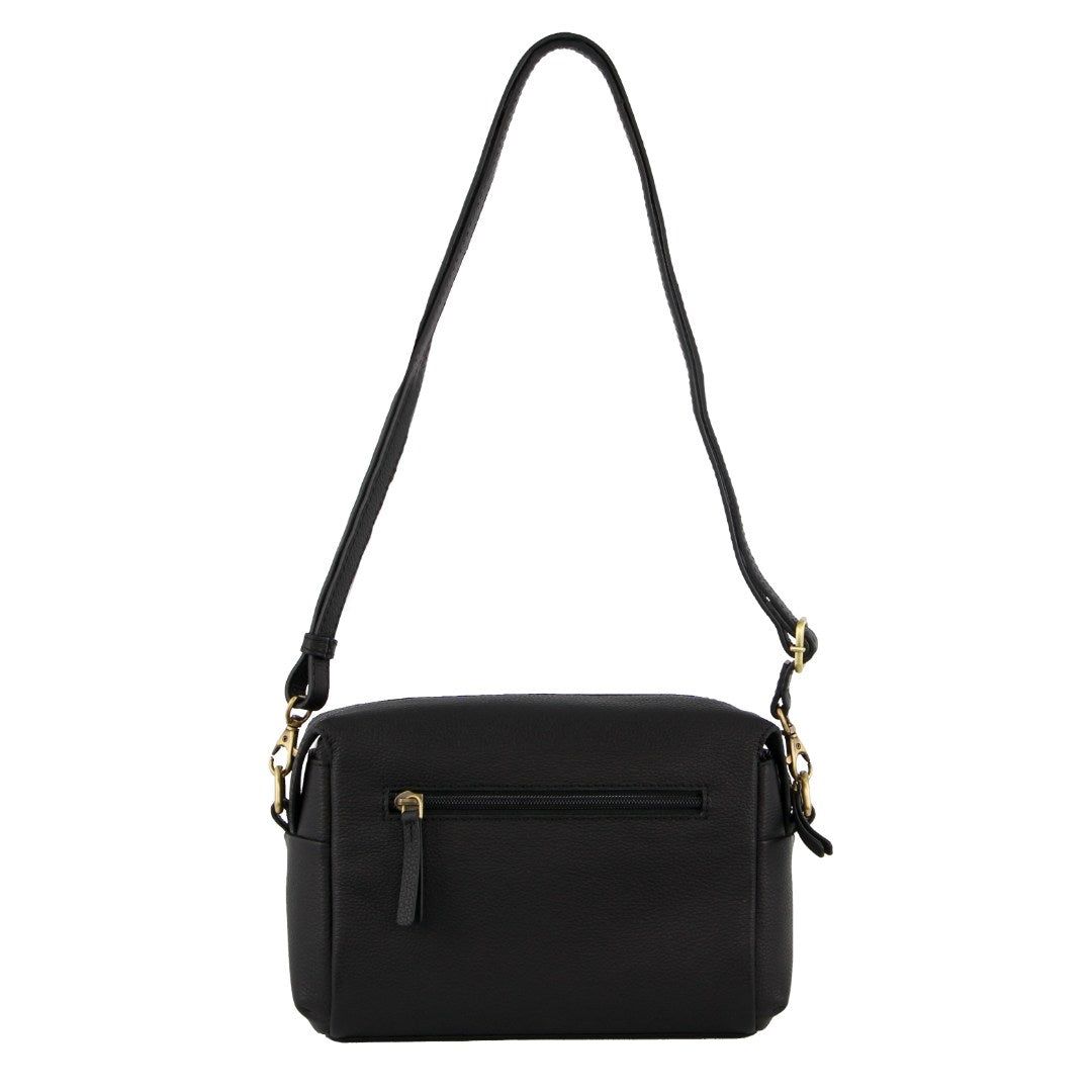 Kopertówka Pierre Cardin Leather Cross-Body Bag Clutch Damskie Czarne | MWODC-0865