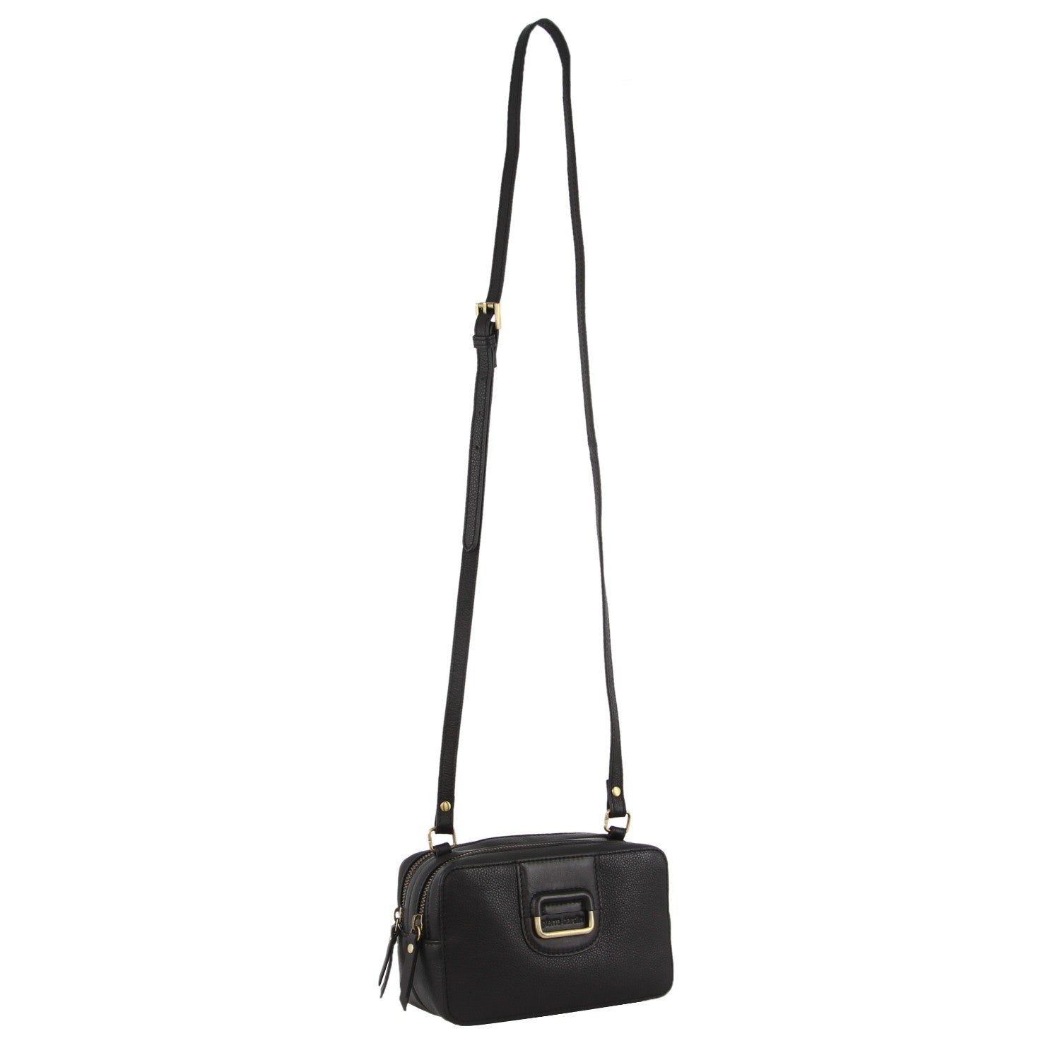 Kopertówka Pierre Cardin Leather Cross-Body Clutch Damskie Czarne | LJPTR-5941