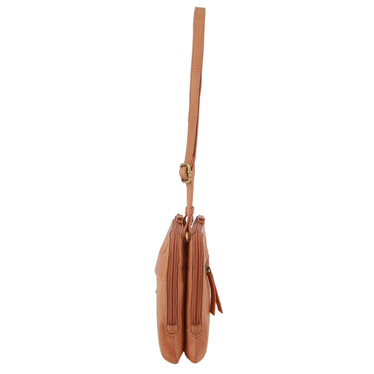 Kopertówka Pierre Cardin Leather Crossbody Bag Damskie Morelowe | GEQNP-3084