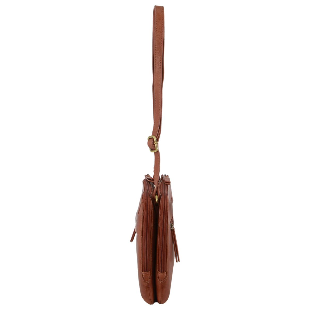Kopertówka Pierre Cardin Leather Crossbody Bag Damskie Brązowe | EPFAB-3654