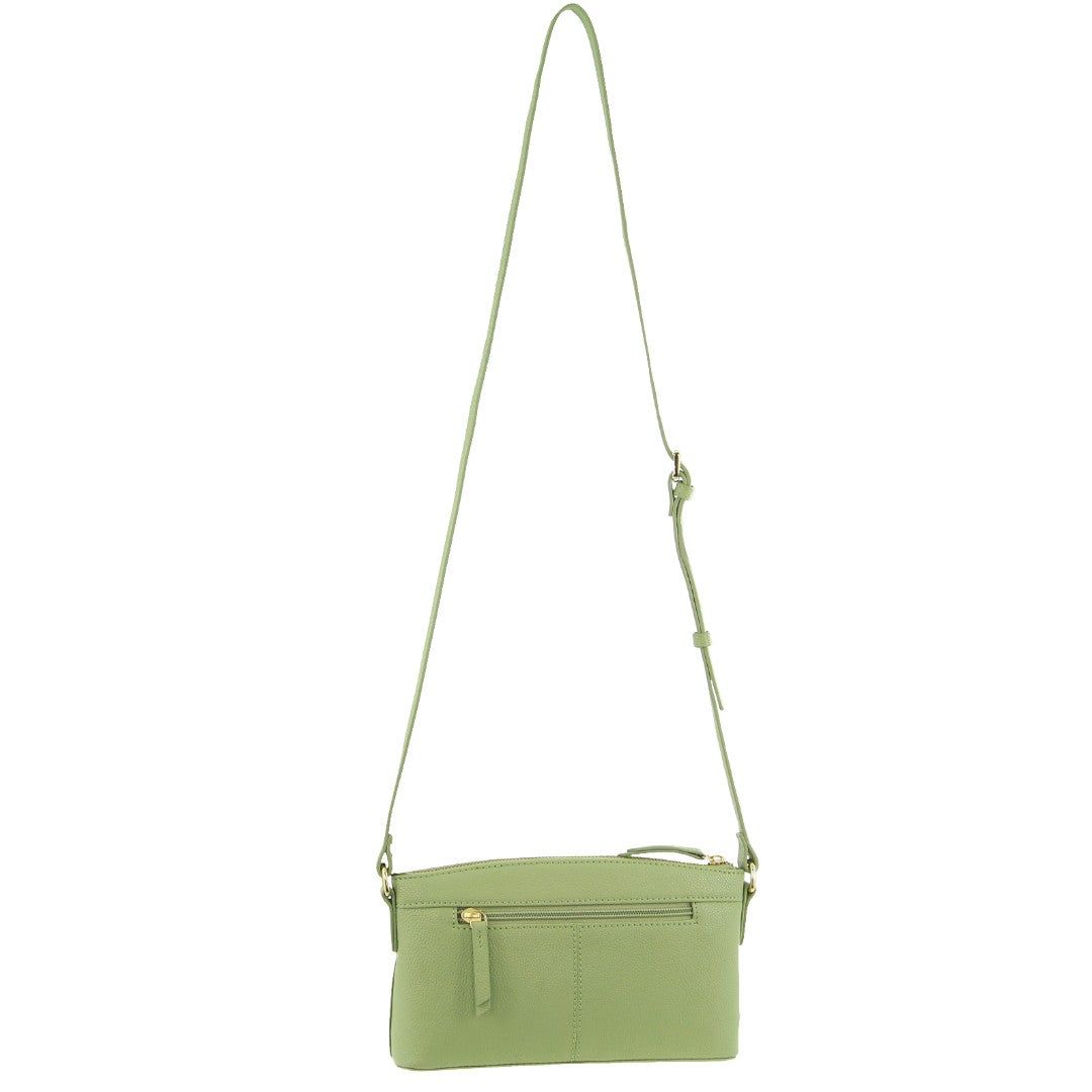 Kopertówka Pierre Cardin Leather Crossbody Bag Damskie Jade | QHOPV-2457