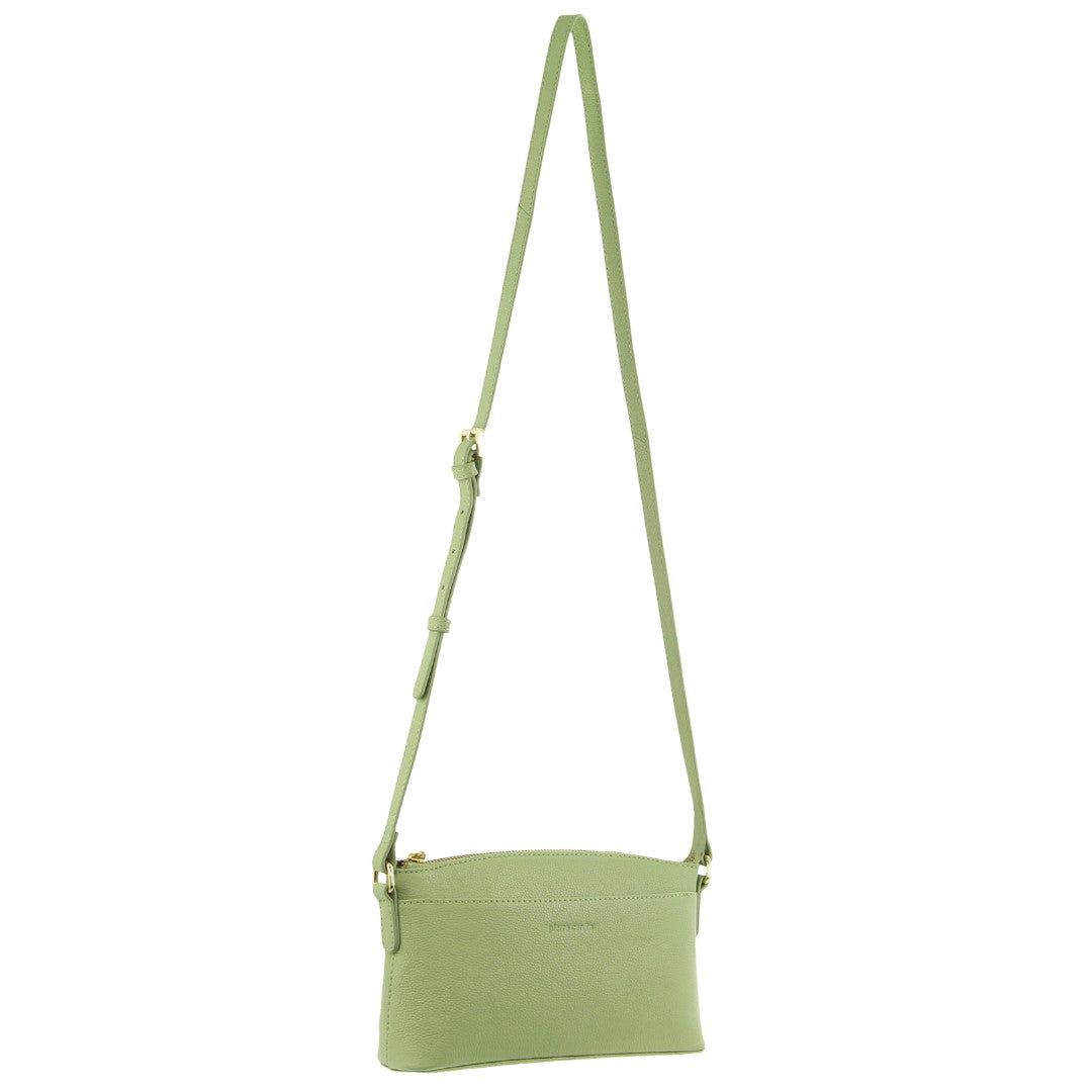 Kopertówka Pierre Cardin Leather Crossbody Bag Damskie Jade | QHOPV-2457