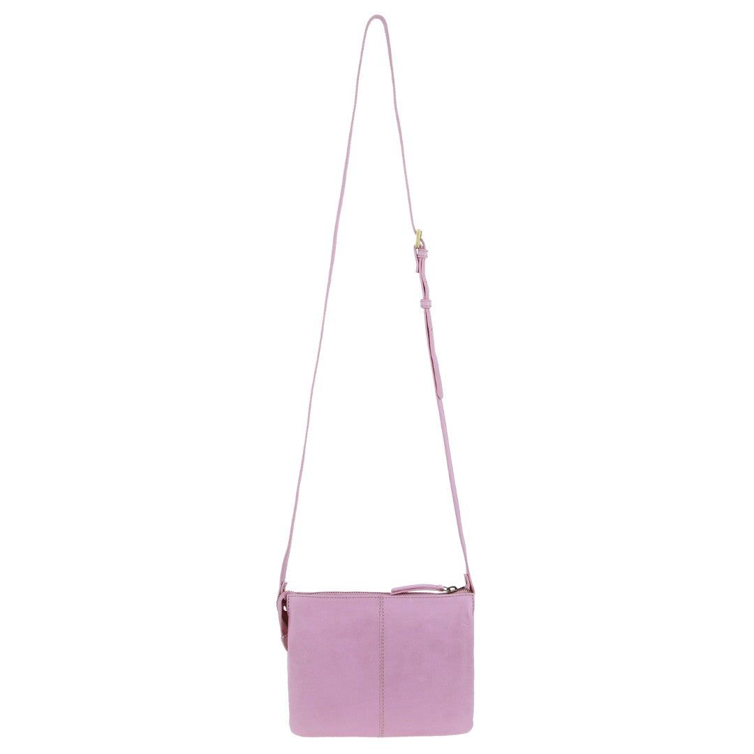 Kopertówka Pierre Cardin Leather Diamond Pattern Embossed Crossbody Bag Damskie Różowe | VDOPI-2934