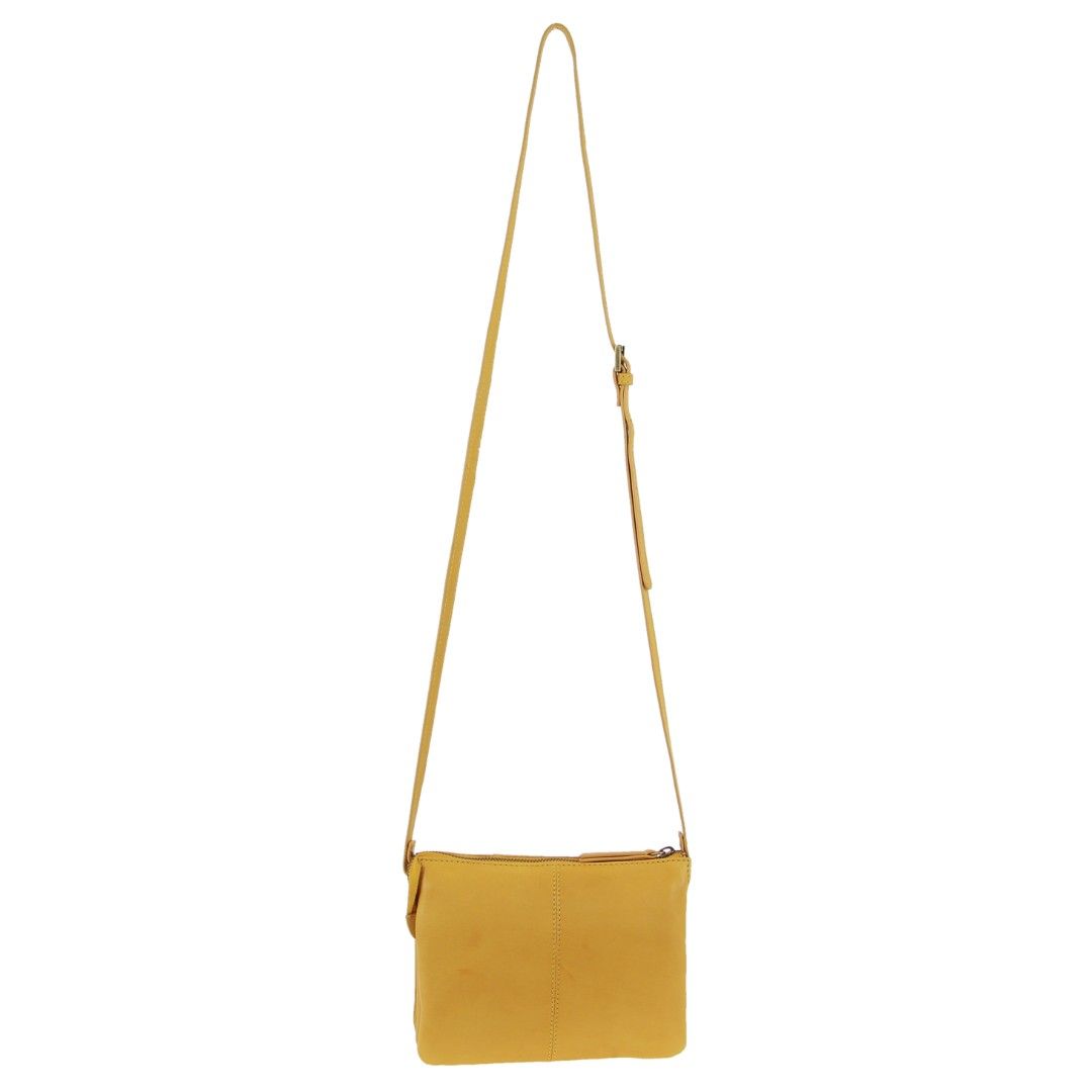 Kopertówka Pierre Cardin Leather Diamond Pattern Embossed Crossbody Bag Damskie Musztardowe | RQEDK-7062