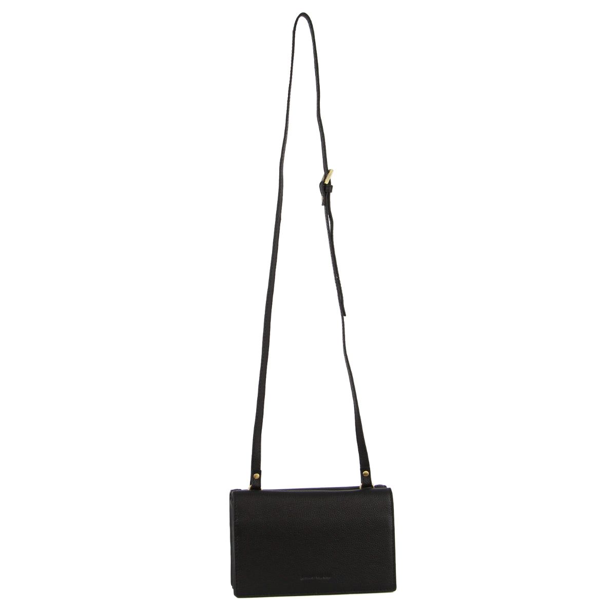 Kopertówka Pierre Cardin Leather Flap Over Cross-Body Bag Damskie Czarne | SAJRT-9748