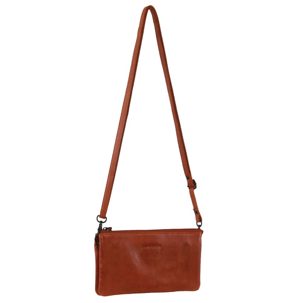 Kopertówka Pierre Cardin Leather Multiway Cross-Body Bag Damskie Brązowe | FTPBR-1852