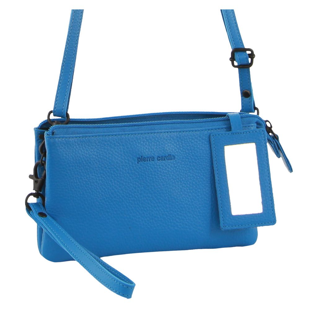 Kopertówka Pierre Cardin Leather Multiway Cross-Body Bag Damskie Głęboka Turkusowe | WLQDJ-6954