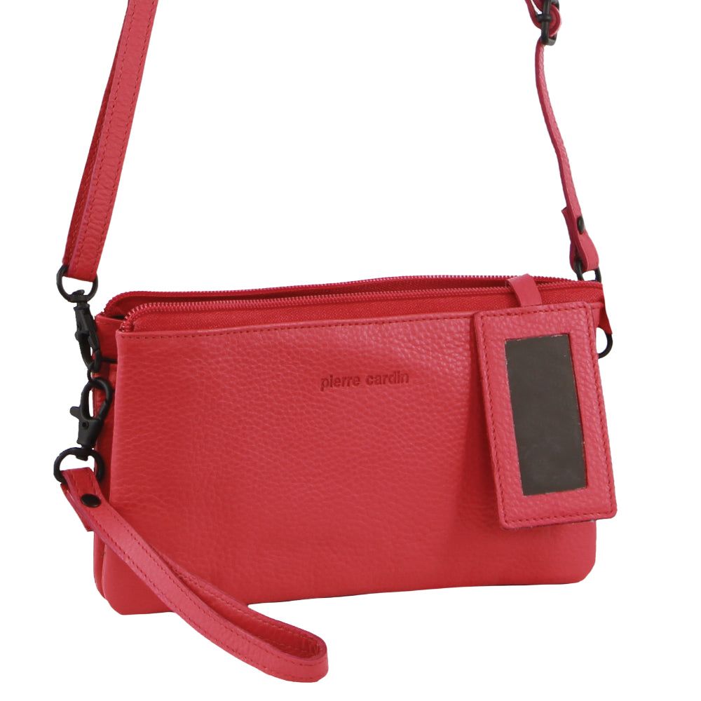 Kopertówka Pierre Cardin Leather Multiway Cross-Body Bag Damskie Różowe | ZCEWX-0159