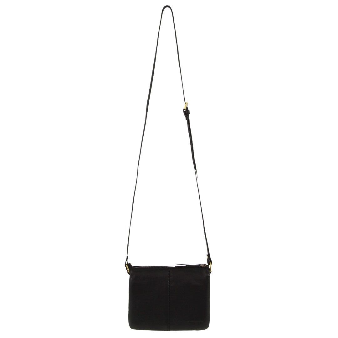 Kopertówka Pierre Cardin Leather Sleek Crossbody Bag Damskie Czarne | ZTBVX-1603