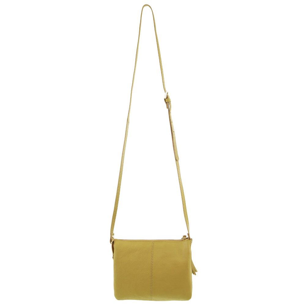 Kopertówka Pierre Cardin Leather Tassel Crossbody Bag Damskie Żółte | FVLKQ-7295