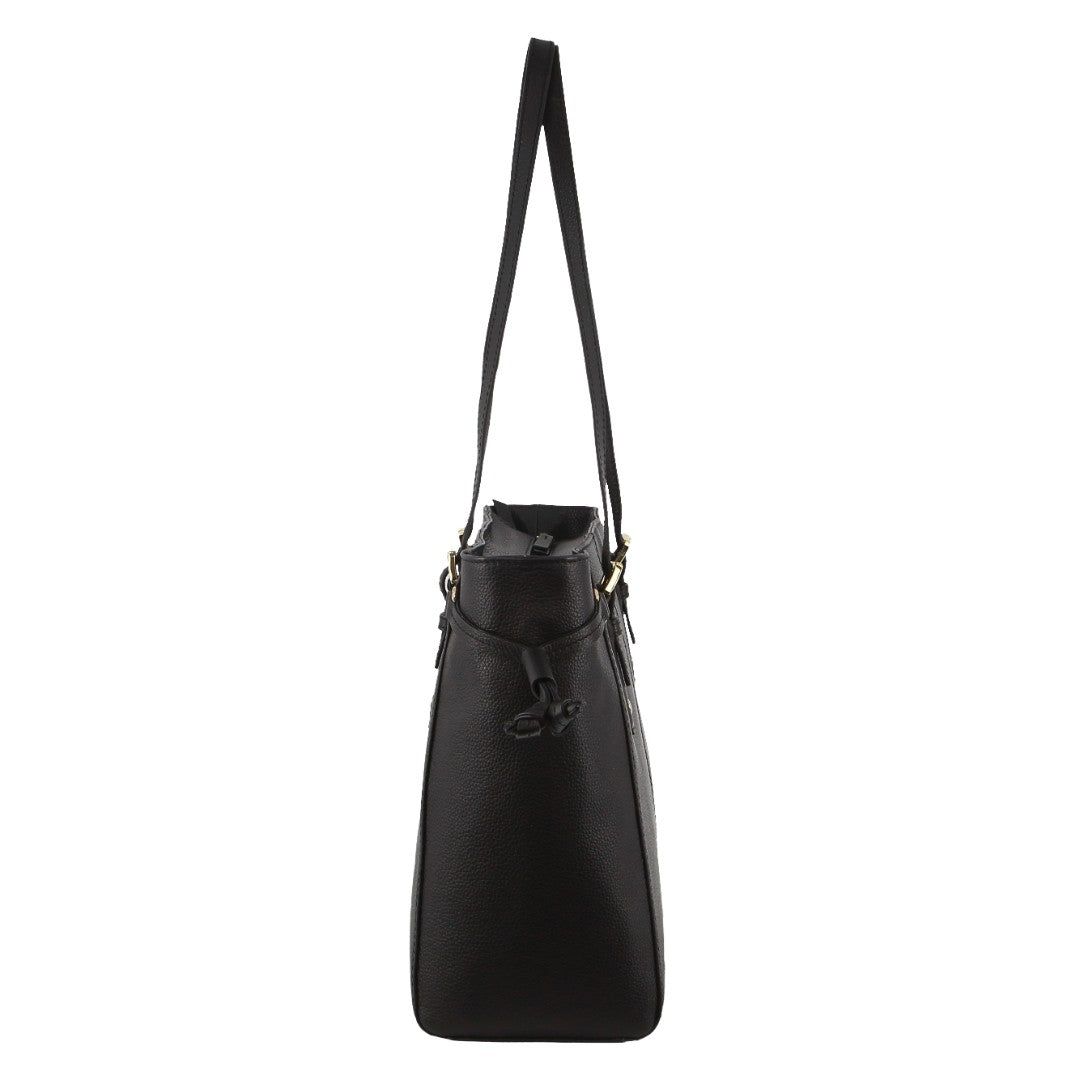 Kopertówka Pierre Cardin Leather Tote Bag Damskie Czarne | FQRKZ-0823