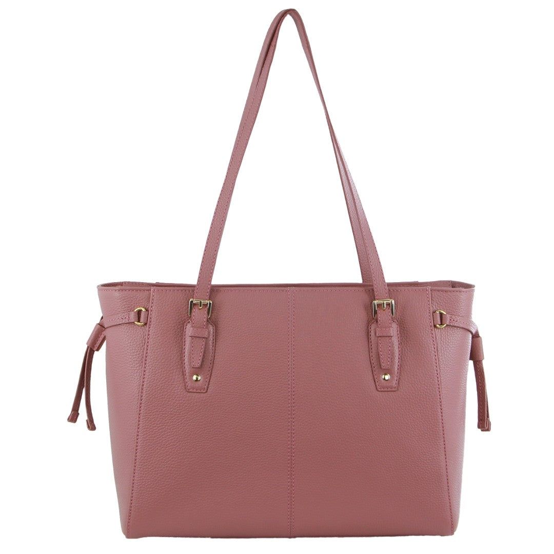 Kopertówka Pierre Cardin Leather Tote Bag Damskie Różowe | EISZJ-2056