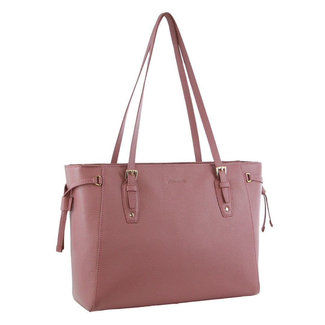 Kopertówka Pierre Cardin Leather Tote Bag Damskie Różowe | EISZJ-2056