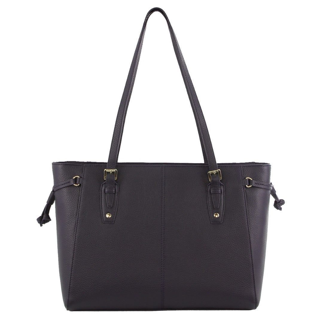 Kopertówka Pierre Cardin Leather Tote Bag Damskie Granatowe | CQAXR-1639