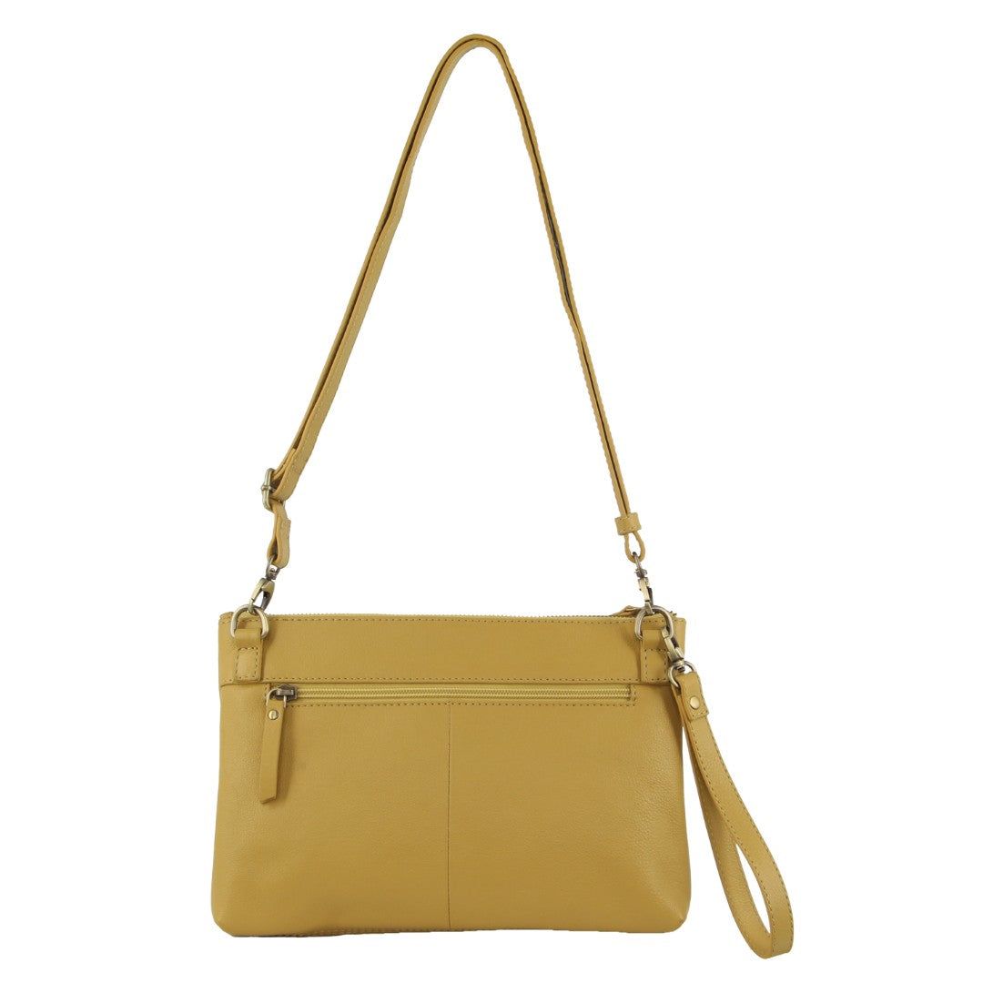 Kopertówka Pierre Cardin Vintage Leather Multiway Crossbody Bag Clutch Damskie Żółte | SBYQA-5864