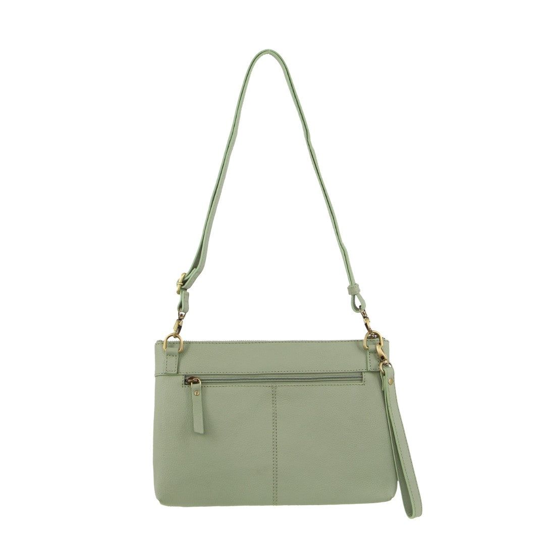 Kopertówka Pierre Cardin Vintage Leather Multiway Crossbody Bag Clutch Damskie Jade | RXQEB-4137