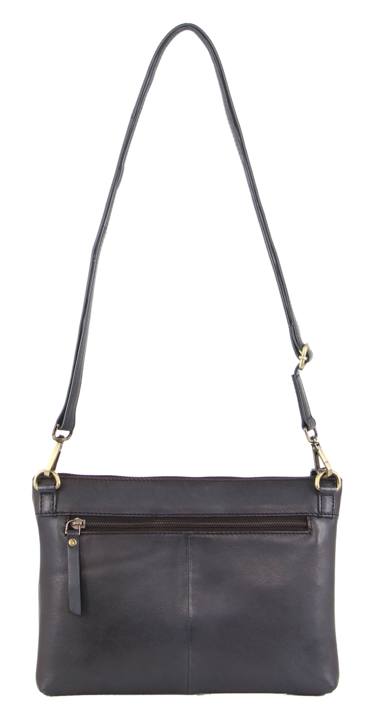 Kopertówka Pierre Cardin Vintage Leather Multiway Crossbody Bag Clutch Damskie Czarne | JWRUB-0913