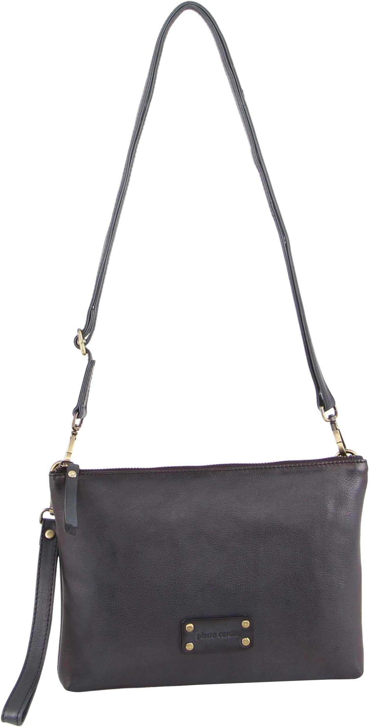 Kopertówka Pierre Cardin Vintage Leather Multiway Crossbody Bag Clutch Damskie Czarne | JWRUB-0913