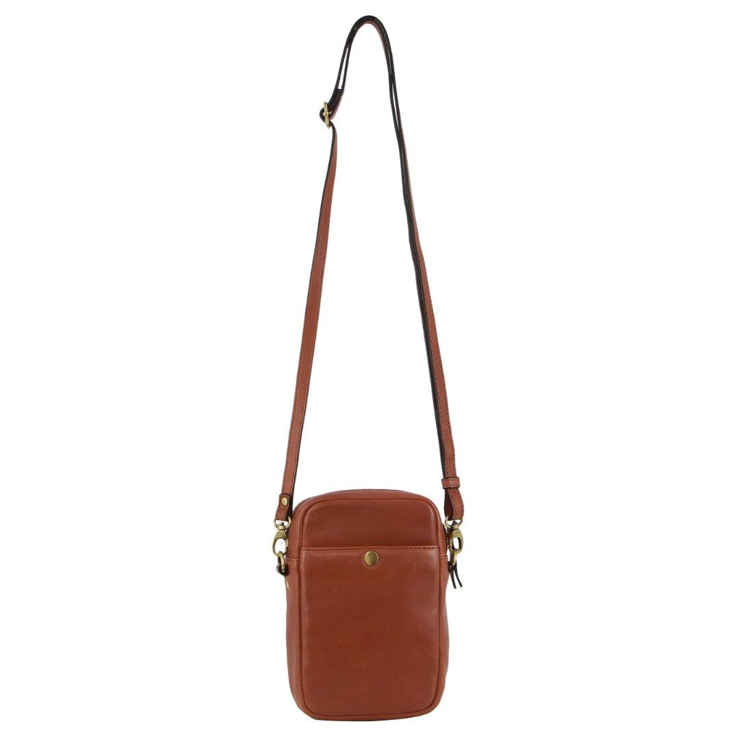 Kopertówka Pierre Cardin leather Textured Design Phone Bag Damskie Brązowe | UZIBC-1435