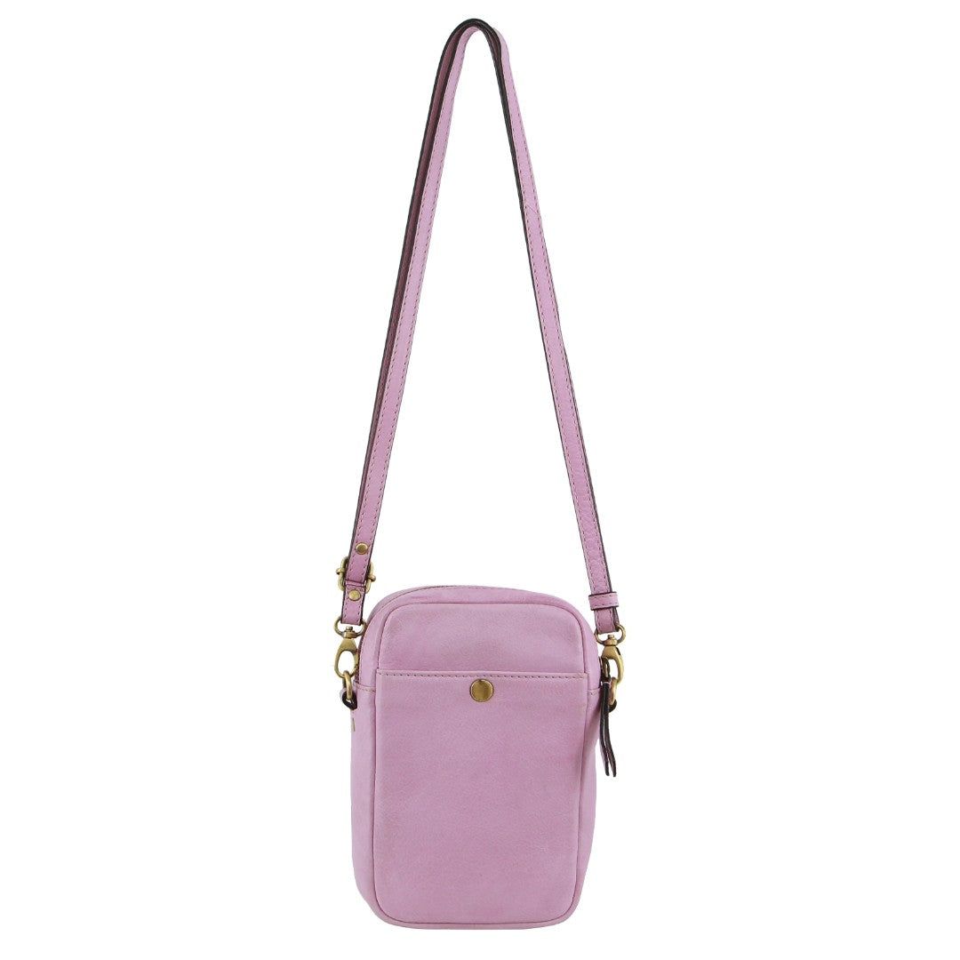 Kopertówka Pierre Cardin leather Textured Design Phone Bag Damskie Różowe | ZOWLM-8196