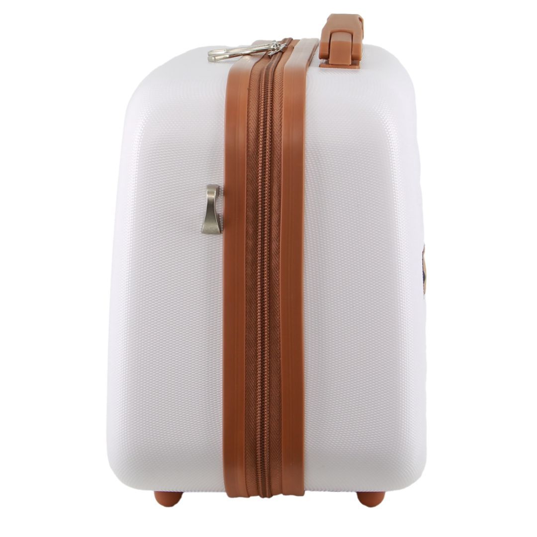 Kosmetyczki Pierre Cardin Hard Shell Beauty Case Travel Białe | SZRDH-6329