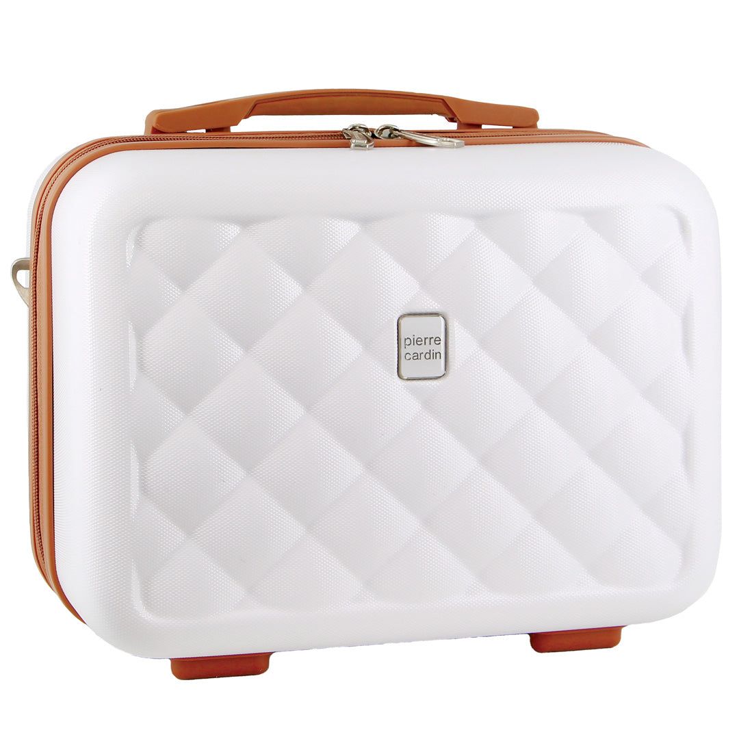 Kosmetyczki Pierre Cardin Hard Shell Beauty Case Travel Białe | SZRDH-6329