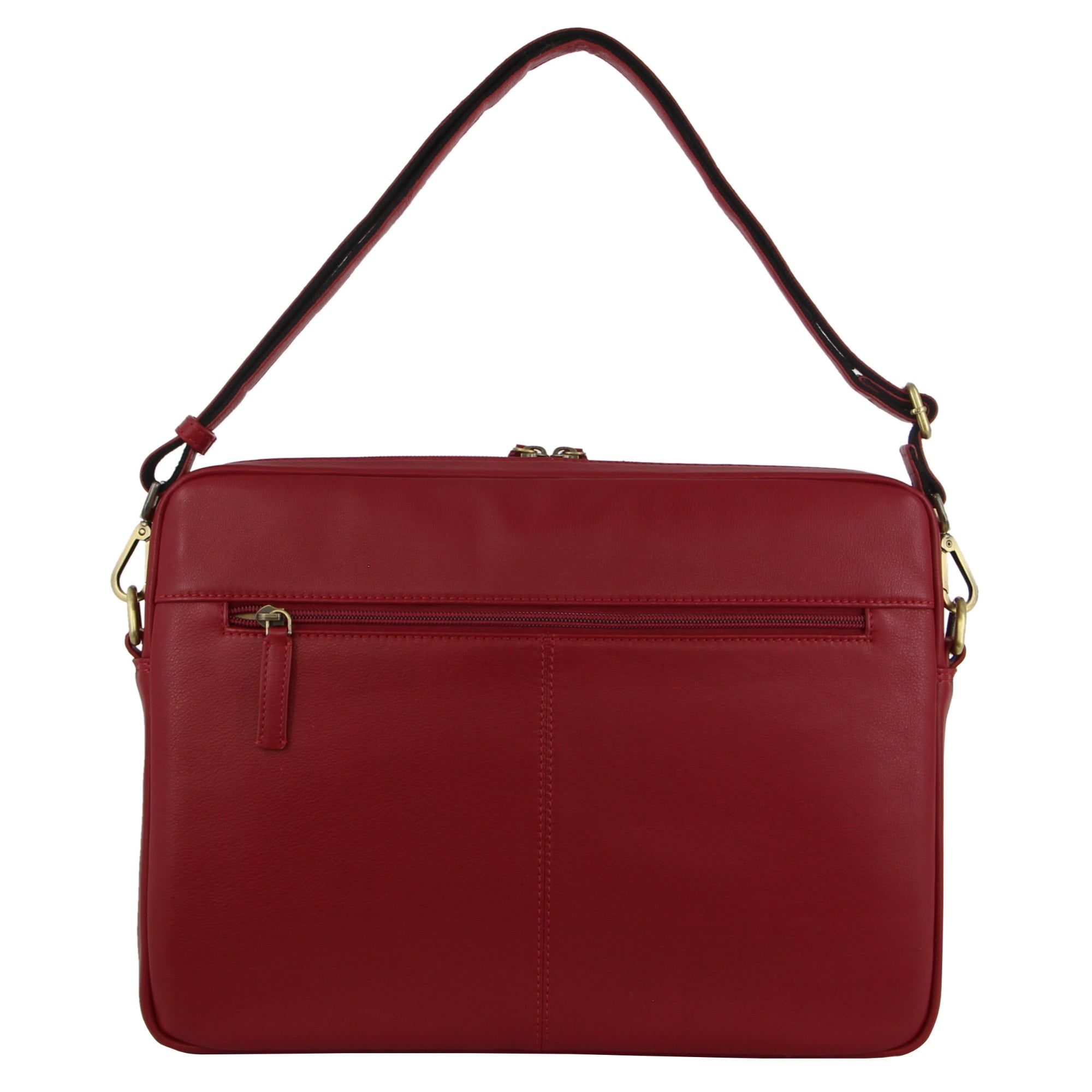 Laptop Pierre Cardin Croc-Embossed Leather Business Computer Bag Travel Czerwone | CUEAQ-7890