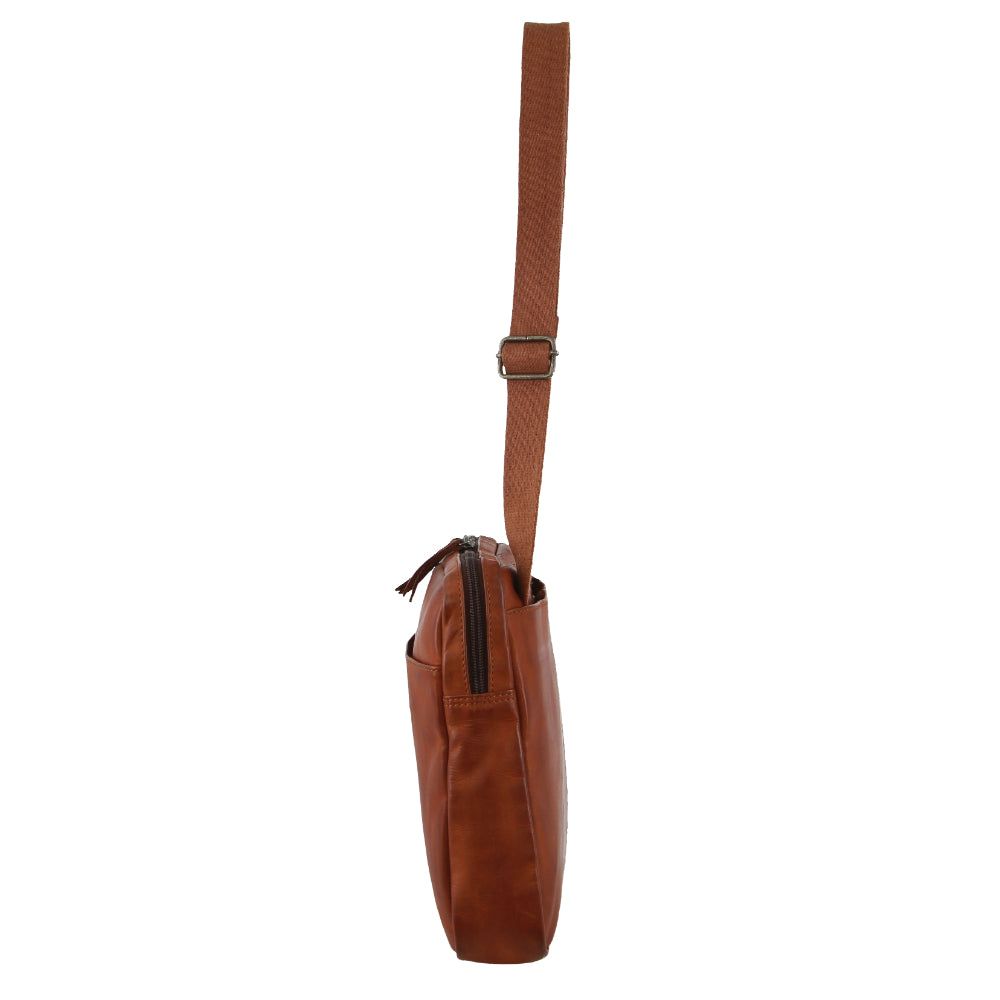 Laptop Pierre Cardin Italian Leather Business Computer Bag Travel Brązowe | CUYXZ-9321