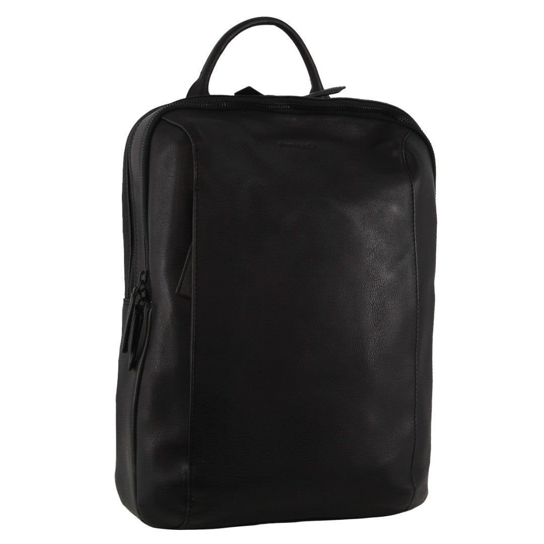 Laptop Pierre Cardin Leather Business Laptop Backpack Travel Czarne | FVQXO-0638