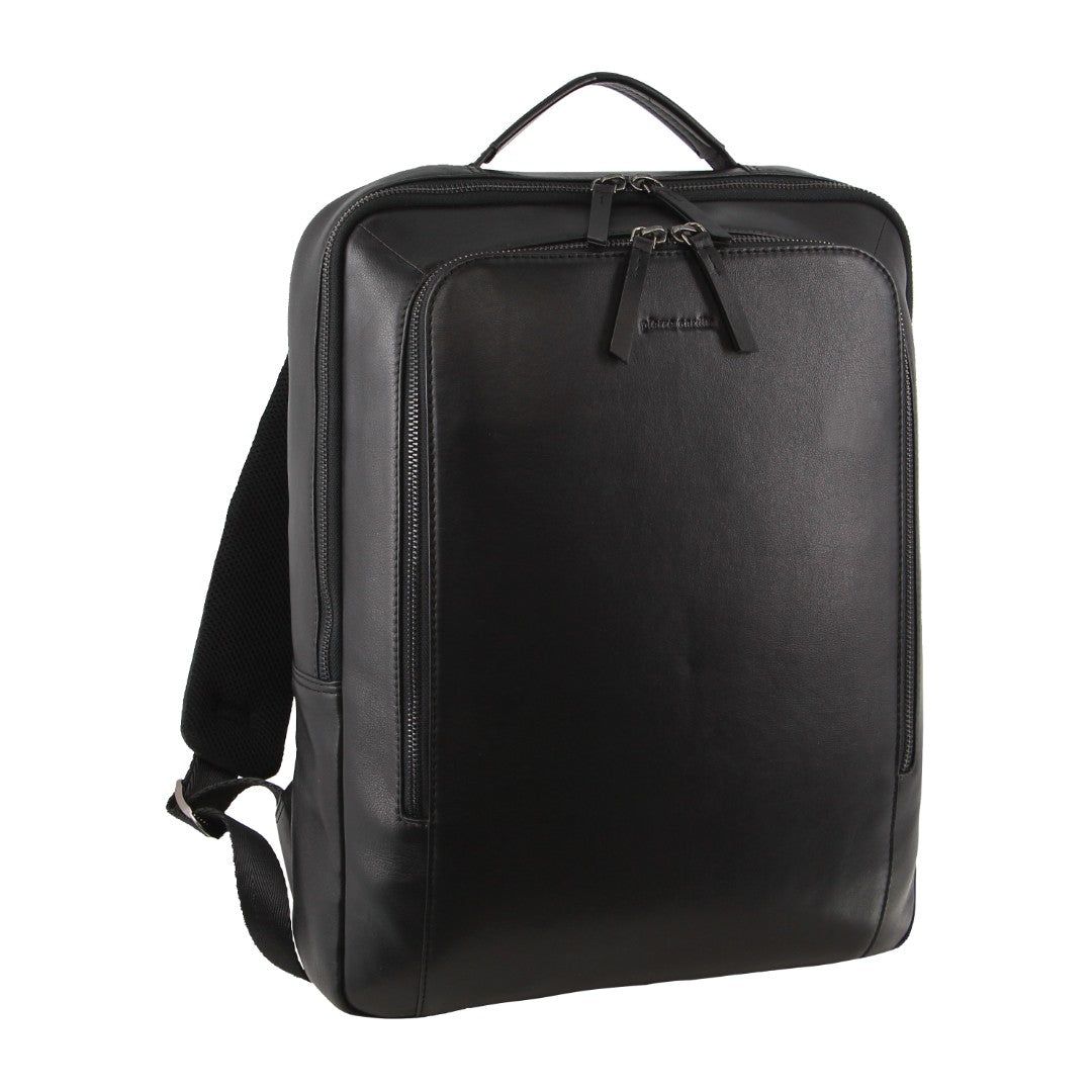 Laptop Pierre Cardin Leather Business Laptop Bag Travel Czarne | SDORZ-1396