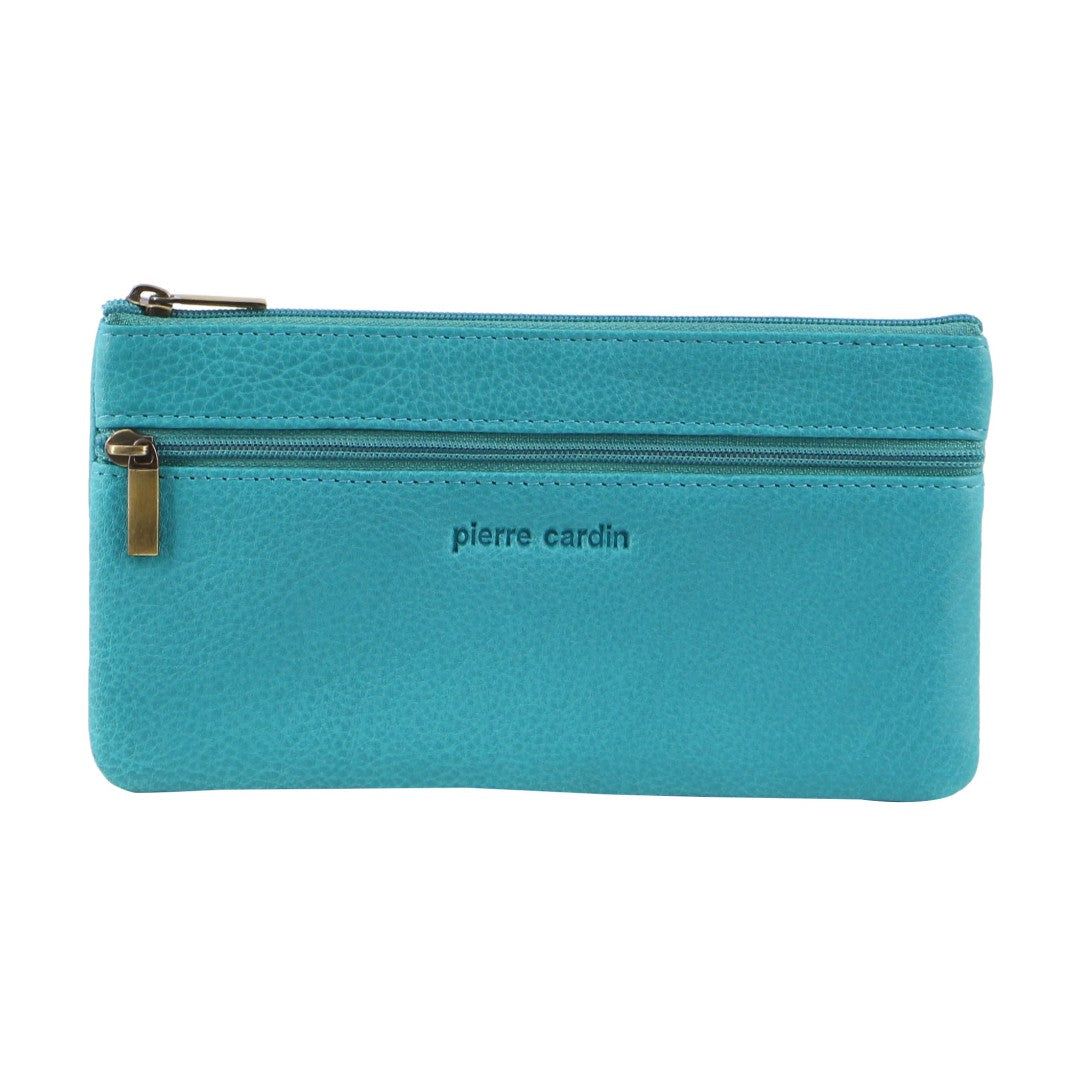 Medium Wallets Pierre Cardin Genuine Leather Coin Purse Damskie Turkusowe | VNHCS-1975