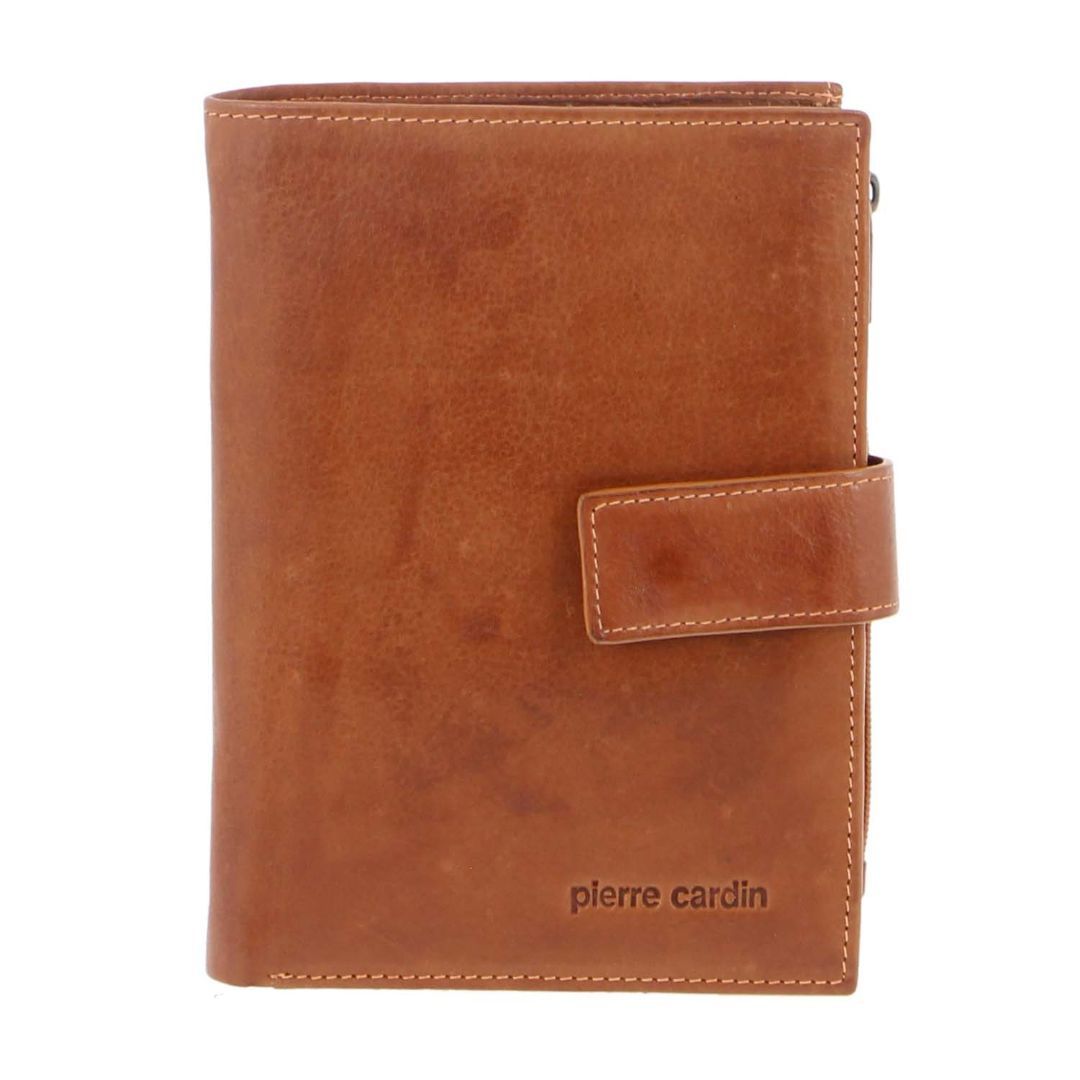 Medium Wallets Pierre Cardin Italian Leather Tab Wallet Damskie Brązowe | NRBWJ-2930