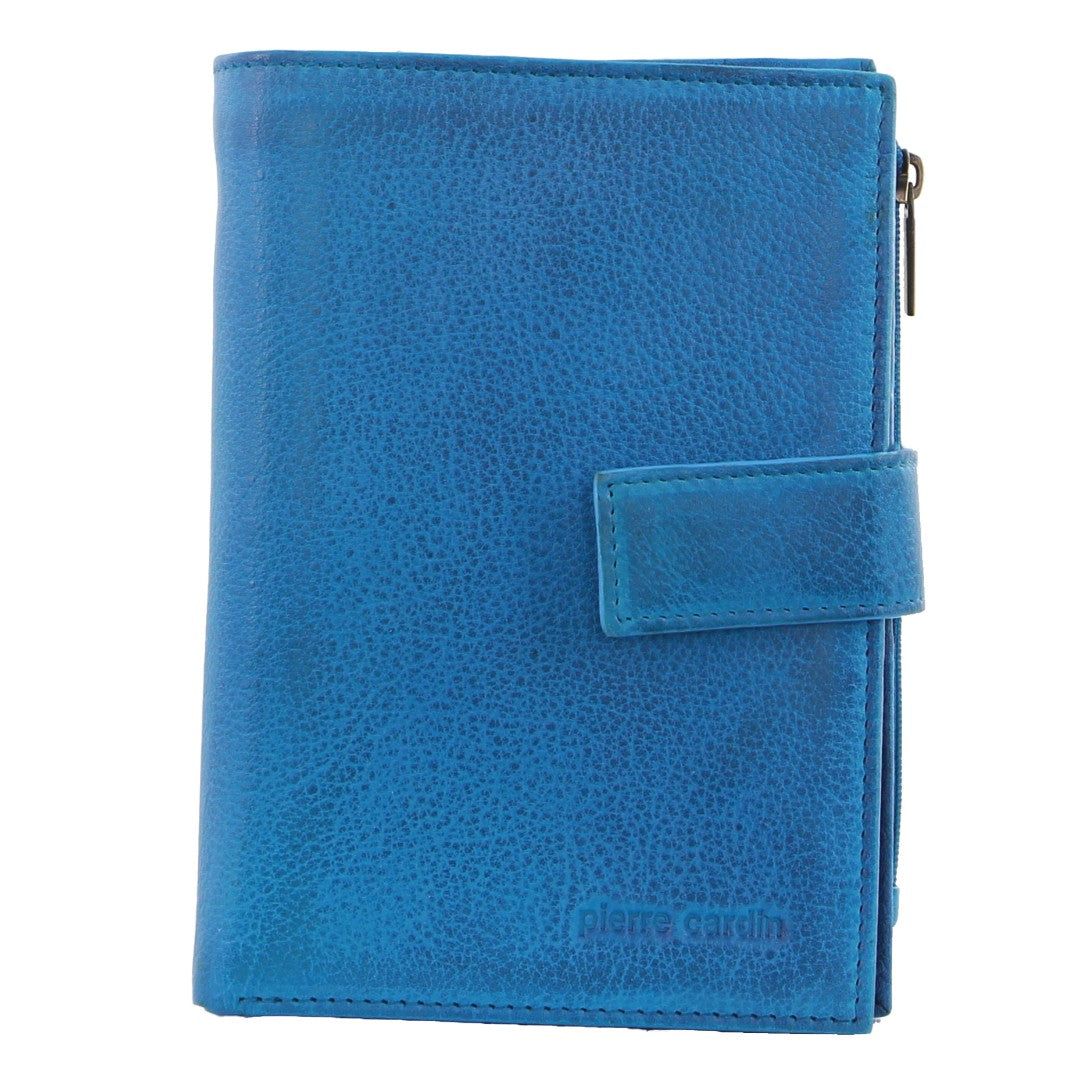 Medium Wallets Pierre Cardin Italian Leather Tab Wallet Damskie Turkusowe | JAZOH-4679