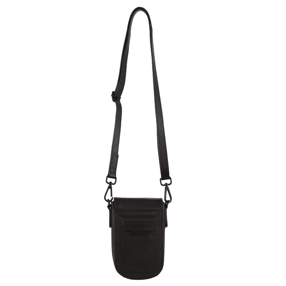 Mobile Phone Wallets Pierre Cardin Leather Rustic Phone Bag Damskie Czarne | HSAVY-6398