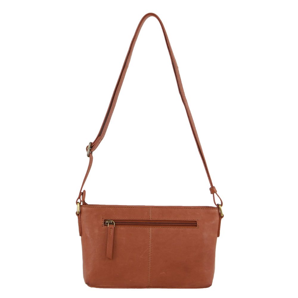 Mobile Phone Wallets Pierre Cardin Leather Woven Design Crossbody Bag Damskie Brązowe | FCQBR-2438