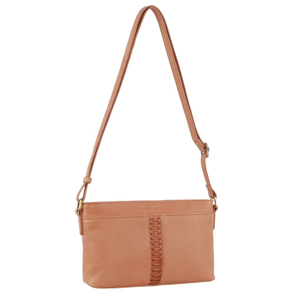 Mobile Phone Wallets Pierre Cardin Leather Woven Design Crossbody Bag Damskie Morelowe | YWJFC-7863