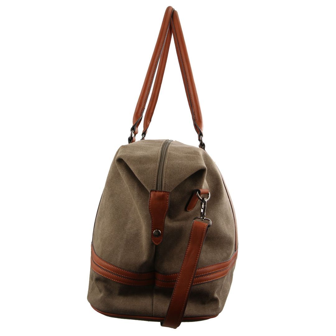 Overnight Bags Pierre Cardin Canvas Overnight Bag Męskie Brązowe | OGUAK-4769