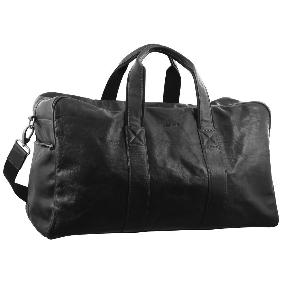 Overnight Bags Pierre Cardin Rustic Leather Business Overnight Bag Męskie Brązowe | FGXMS-9102