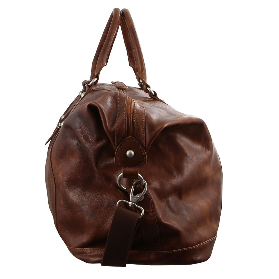 Overnight Bags Pierre Cardin Rustic Leather Business Overnight Bag Męskie Brązowe | AVCMK-0872