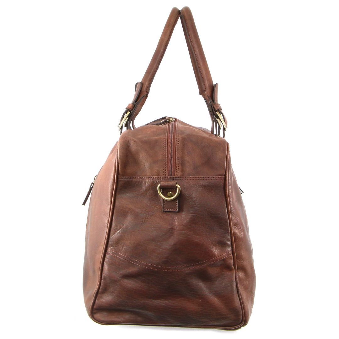 Overnight Bags Pierre Cardin Rustic Leather Business Overnight Bag Travel Czekolada | AUTSZ-2836