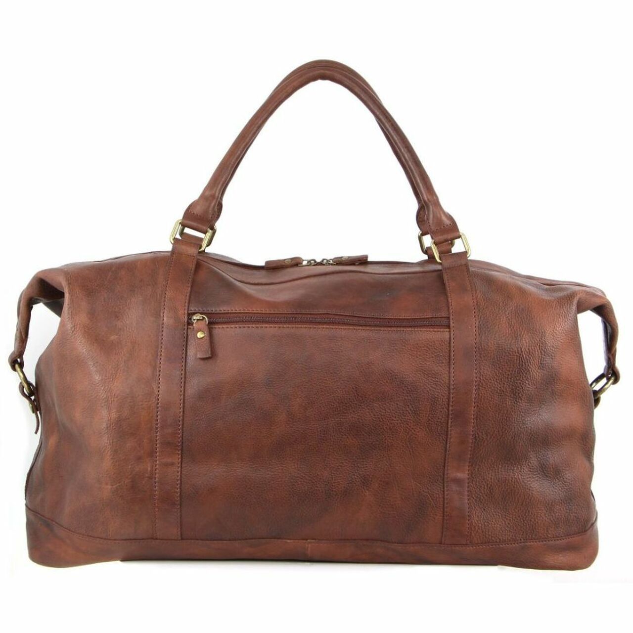 Overnight Bags Pierre Cardin Rustic Leather Business Overnight Bag Męskie Czekolada | JFTDC-5247
