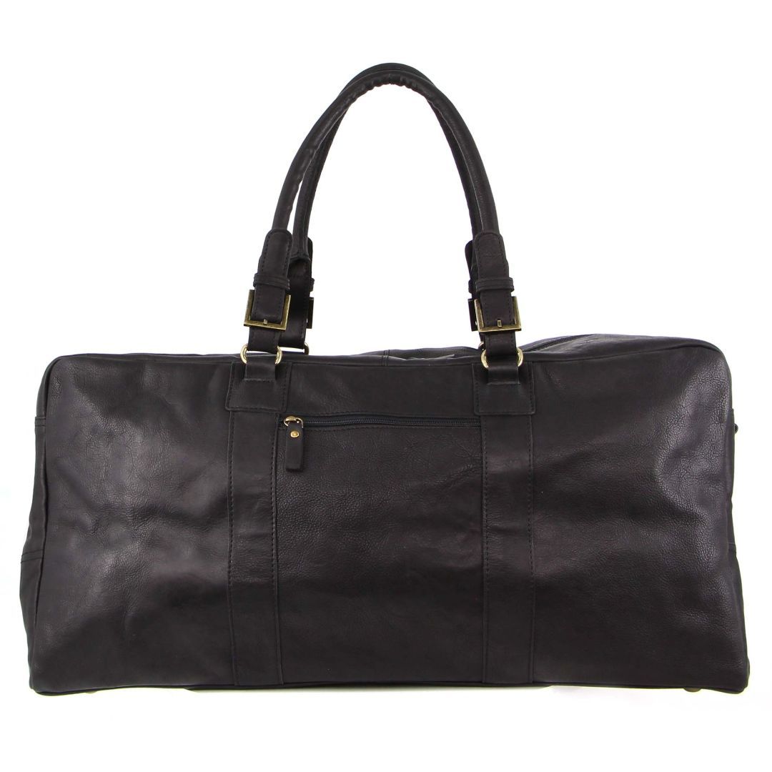 Overnight Bags Pierre Cardin Rustic Leather Business Overnight Bag Travel Czarne | IQPTV-3427