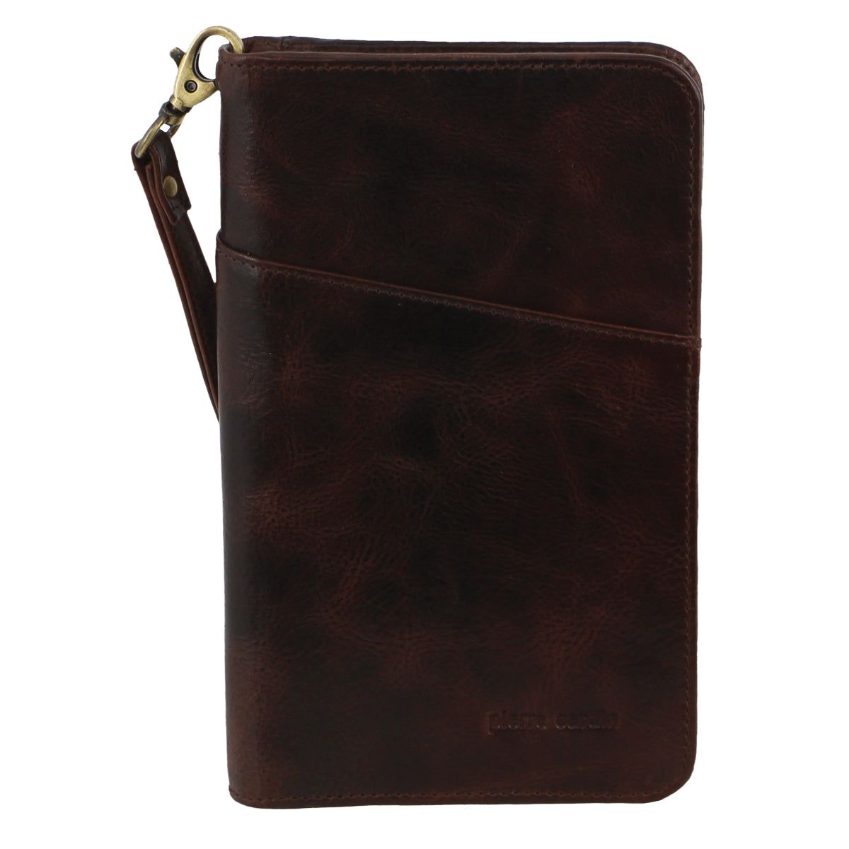Passport Wallets Pierre Cardin Italian Leather Passport Wallet Travel Czarne | ZHFRM-9516
