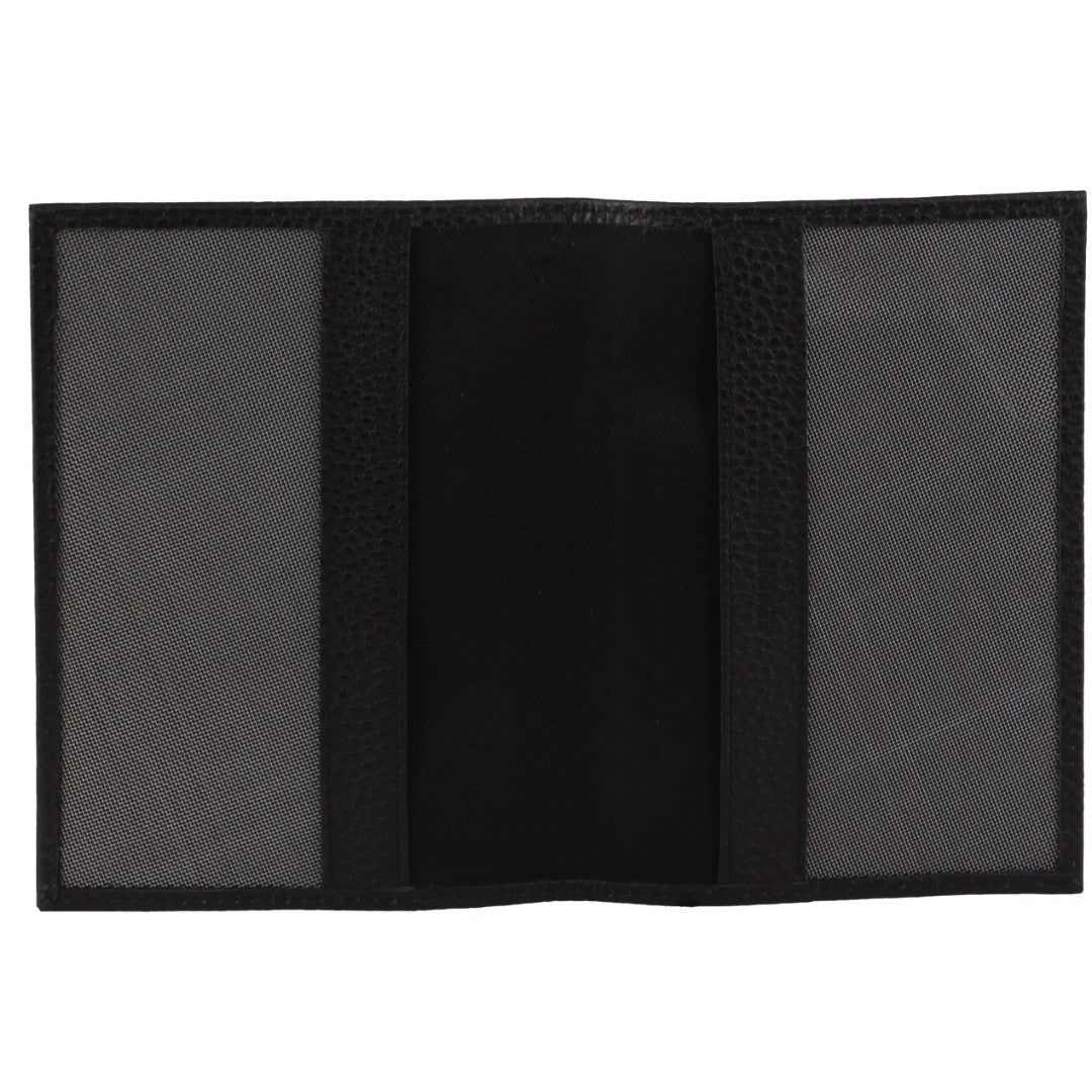 Passport Wallets Pierre Cardin Leather Passport Wallet Cover Męskie Czarne | XIZEB-6183
