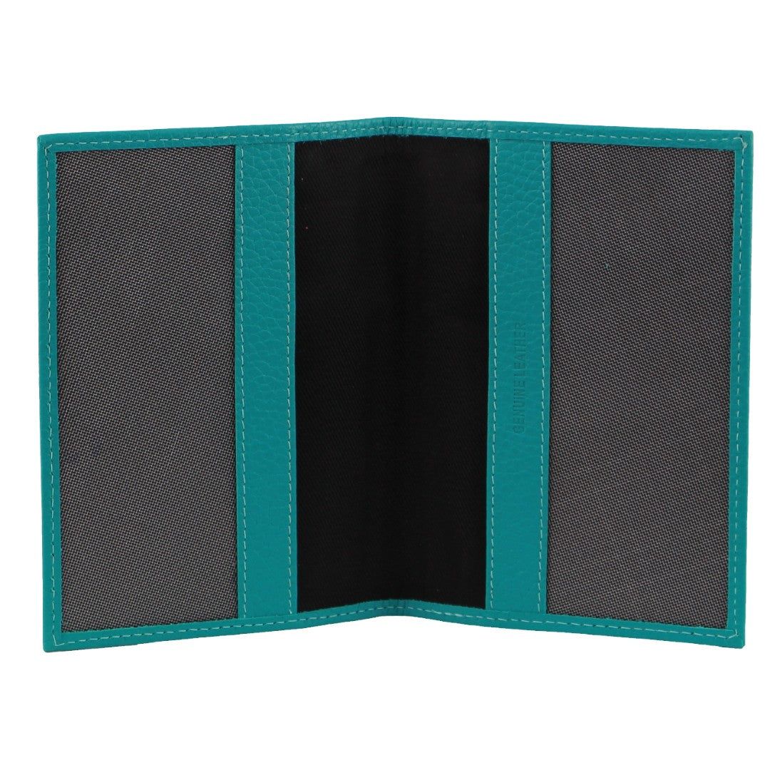 Passport Wallets Pierre Cardin Leather Passport Wallet Cover Męskie Turkusowe | PXHYG-3597