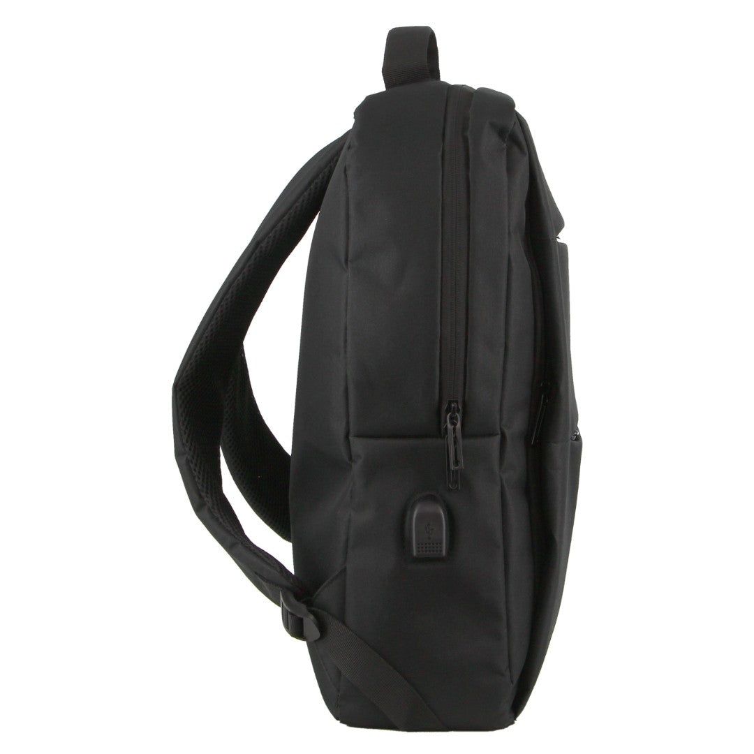 Plecak Podróżny Pierre Cardin Travel & Business Backpack with Built-in USB Port Travel Czarne | LAEKD-8761